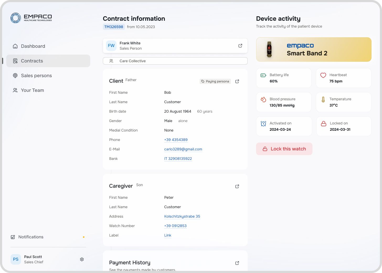Sentinel Children Care Watch CRM inline image