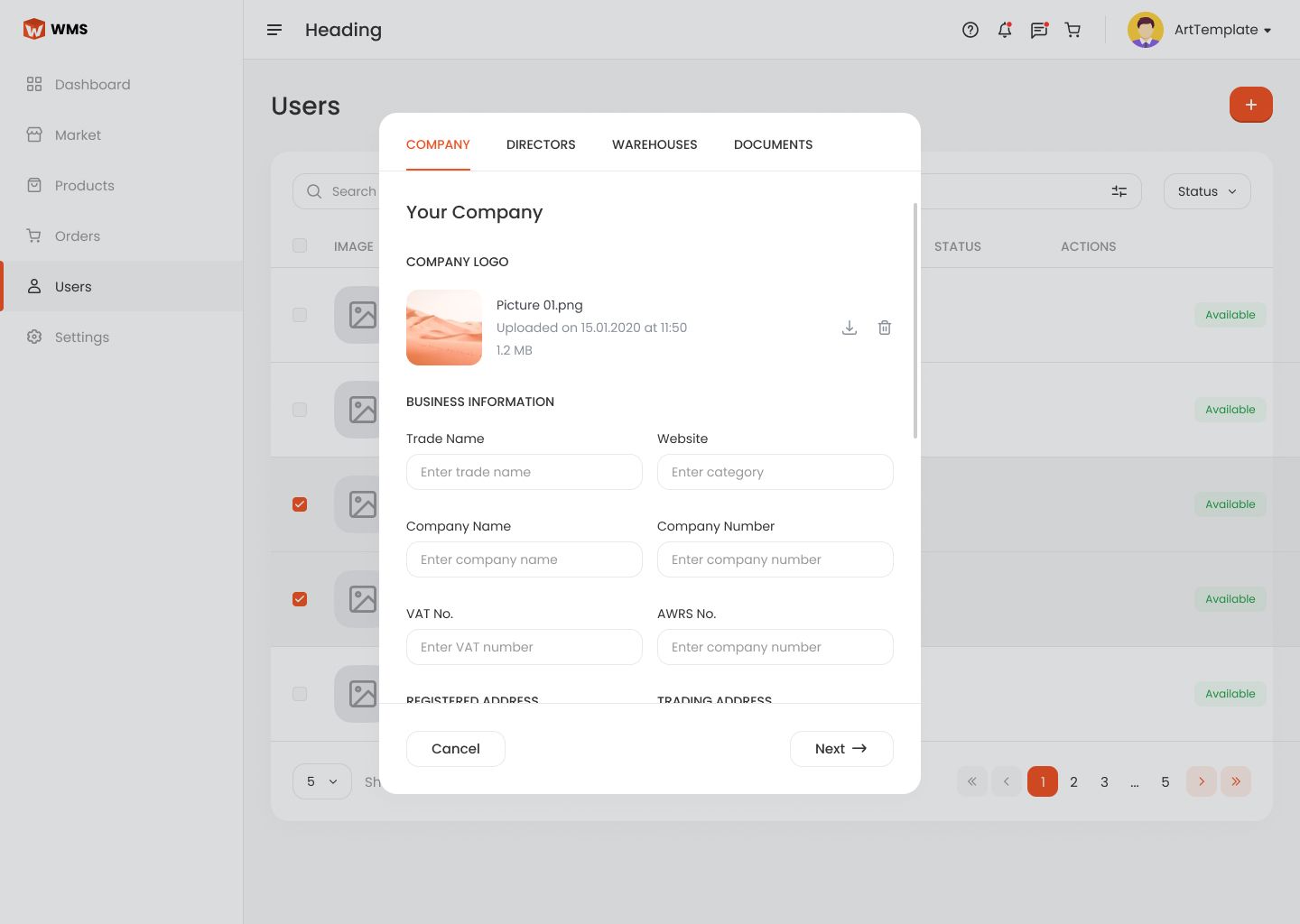 Warehouse Management System Aggregator Software inline image
